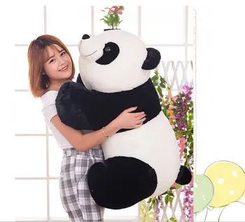 огромен 70 см прекрасен гейнт панда плюшен играчка панда кукла мек хвърли възглавницата Коледен подарък w2479