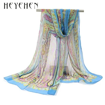 Летните шалове жени кашу дълъг Стил на Модната марка, разработена шифоновый шал модерен мек женски шал аксесоари HY73