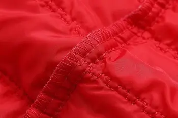 Dower me Plus Size тънки червени памучни есенно зимни якета Дамски памучни дълги ватники горна дреха топли Chaquetas Parka Feminina