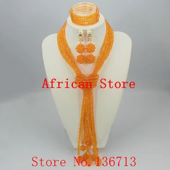 2016 panas penjualan pernikahan Nigeria African perhiasan manik-manik set, Kalung kostum African Set perhiasan pengantin R112