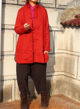 Оригинално Пролетно Есенни Палта Дамски Потници За Тънка Стеганая Яке Традиционни Китайски Зимни Якета Jaqueta Feminina Abrigos Mujer