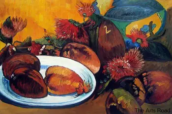 Водещата живопис за хранене Натюрморт с манго, 1893 картината на Полето Гоген без рамка оригинални качествени репродукции