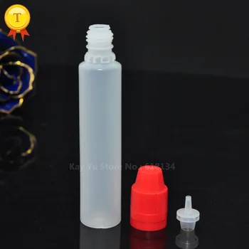 Висококачествена пластмасова бутилка с капкомер 30 мл с устойчиво на детето и саботажу очевидно капачка за течности