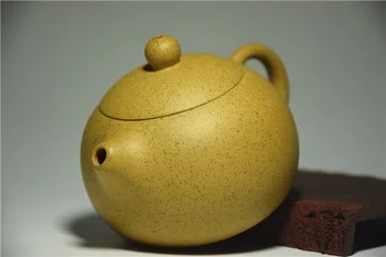 220 мл истински известния Yixing Цзиша чайник китайски Кунг-Фу сусам Златен глинен чайник, чай пу-ерх черен чай подарък безплатна доставка
