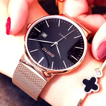 Часовници жени любителите на неръждаема стомана, кварцов часовник GITMO за жените Спорт дами relogio femininos часовник като подарък