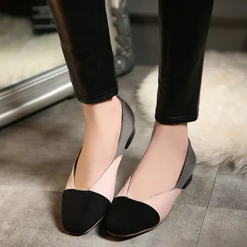 2016 специална оферта обувки за жени, плюс голям размер 34-47 Дамски обувки Sexy Women Falts Sapato Feminino Style Chaussure Femme x7