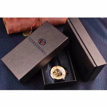 Forsining Roman Retro Series 3D Лого Дизайнер Dial мъжки часовници най-добрата марка на луксозни механични мъжки скелет ръчни часовници Часовници мъжки