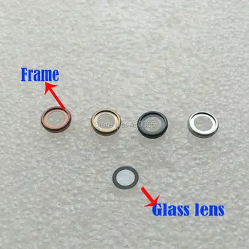 Нов Ymitn дело задната част на задната камера обектив стъкло със стъклена рамка Капак за iPhone 5 5 6 6s 6plus plus 6s