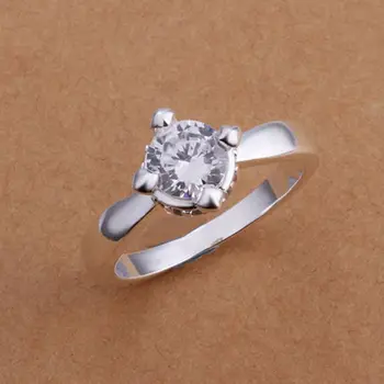 посеребренное пръстен,високо качество, модни бижута без никел, антиалергичен модерен пръстен sfzs mcjn