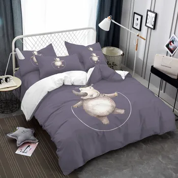 Дигитален печат комплект спално бельо чаршаф покривки за легло в бяло спално бельо въже прескочите комплект постелки 2 елемента калъфка
