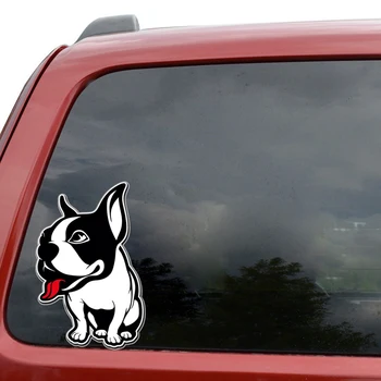 YJZT 10*15 см френски булдог стикер куче бронята на колата прозорец украса на колата стикер C1-4051