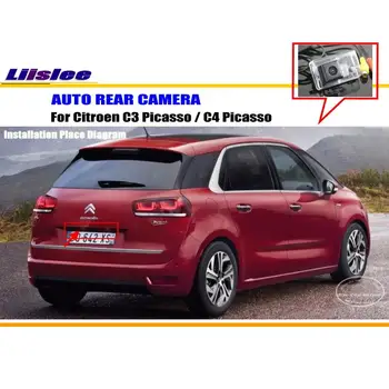 Liislee Car Rear View Camera For Citroen C3 Picasso / C4 Picasso / Reverse Camera / NTST PAL / License Plate OEM Light