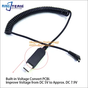 USB кабел, адаптер замени CA-PS700 работа с DC 5V 2A-3A Power Bank Fit DC Coupler DR-E5 DR-E8 DR-E10 DR-E12 DR-E15 DR-E17 DR-80
