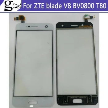 За ZTE blade V8 BV0800 T80 предната външна стъклена леща ремонт на допир екран външно стъкло капацитивен сензорен екран гъвкав кабел за ZTE b