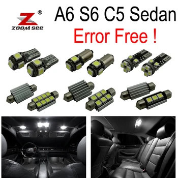 24pc X canbus Error Free за Audi A6 S6 C5 Sedan LED Interior Map Dome Light Kit Package (1998-2004)