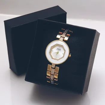 2017 нов луксозен G&D дамски Кварцов часовник Дама гривна часовник многоцветен каишка от неръждаема стомана Relojes Mujer мода подарък