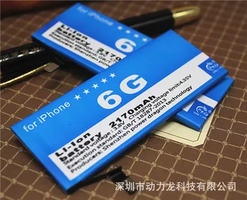 оригинална DLL 2170mAh батерия за iPhone6 iPhone6G High Capacity Mobile Phone Batteries Retail Package Tools