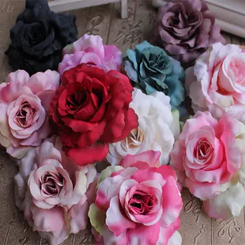 Безплатна доставка 1бр имитация на розово коприна направи си САМ ръчно изработени шапки корсаж сватба SArrangement Роза