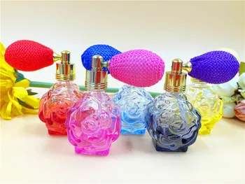 10 мл за еднократна употреба стъклен флакон парфюм цвят на Роза газова торба помпа парфюм спрей спрей празна бутилка жени благоволението на 10 бр./лот DC364