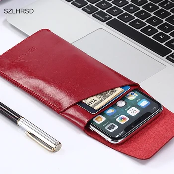 SZLHRSD за Gigaset GS160 5inch super slim pouch sleeve cover, микрофибър stitch Phone case чанта