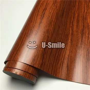 Палисандрово дърво зърно етикет винил, фолио, амбалажна стикер за интериора на колата мебели стени размер: 1. 24X50m / Roll(4ftX165ft)
