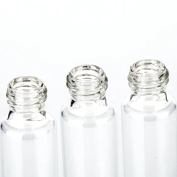 Смесете цвят прозрачно стъкло етерично масло ролкови бутилки със стъклени ролетни топки ароматерапия парфюми, балсами за устни, хвърляне на бутилки, 10 мл