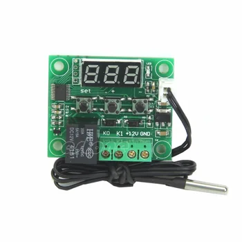 Превключвател за контрол на температурата DC12V-50-110 градуса по Целзий цифров топлинен хладен термостат CL