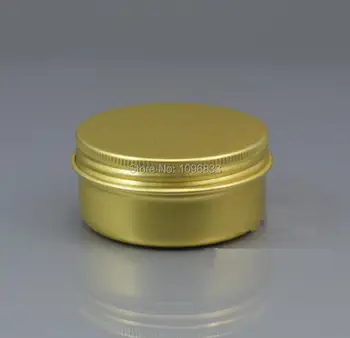 100 грама златно на цвят алуминиеви кутии, 100 мл метална крем буркан, козметичен алуминиева кутия, празна метална кутия, кутии за опаковане на съда, 50 бр./лот