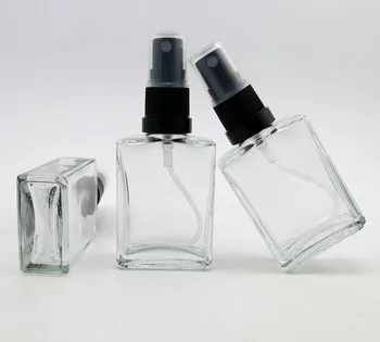 300 X 30 мл за еднократна употреба стъклен флакон с парфюм, квадратна стъклена бутилка с дозатор 1 унция с най-високо качество