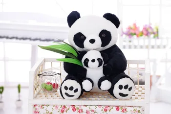 чудесна плюшен панда мека играчка панда майка и бебе кукла подарък от около 30 см