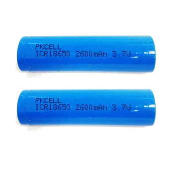 2 бр./лот PKCELL 18650 батерия от 3.7 на 2600 mah литиево-йонна батерия литиева батерия li ion ICR18650 акумулаторни батерии Baterias за фенерче