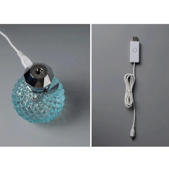 USB ултразвуков овлажнител на въздуха 100 мл парфюм ароматерапия овлажнител на въздуха мини домашен аромат дифузор с разноцветни светлини