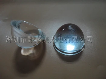 мощност LED обектив диаметър 34 мм куршум форма висока 21 мм Плосковыпуклая влакна, стъклена леща, оптични лещи