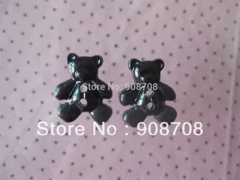 H006 fashion button 100шт BABY BEAR button черни копчета за дрехи по две дупки