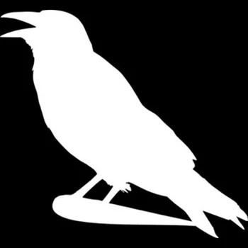 15. 1x14cm гарвана птица на клона на дървото мода винилови стикери стикер на кола-стил 