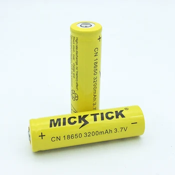 18650 3.7 V 3200mAh MICKTICK batteria Батерия литиево литиево-йонна акумулаторна батерия с достатъчно голям капацитет фенерче LED