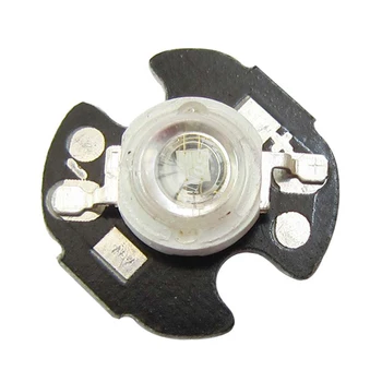10 бр./лот 3 W 45mil чип Royal Bule 445~450 Нм LED крушка светлина излъчвател с 16 мм кръгъл радиатор