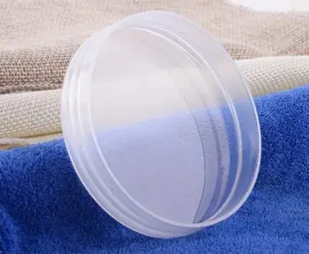 Безплатна доставка, 100 г/мл прозрачна прозрачна пластмаса PET празна бутилка с вътрешния капак крем сол за вана празни козметични контейнери