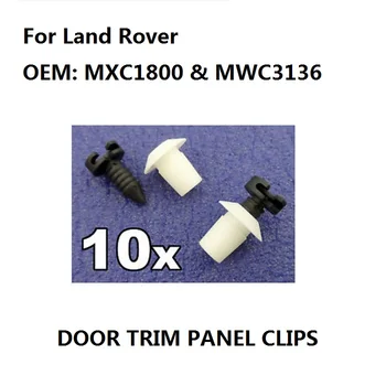 X10 Set For Land Rover Defender Interior Door Card Panel Trim Клип Set-10x шипове и люверсы нови-MXC1800 & MWC3136