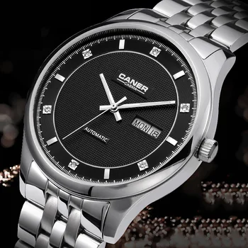 2017 CASIMA Automatic Self-Wind business men Watch diamond leisu Charm мъжки часовник мъжки водоустойчивост 100 м от неръждаема стомана #6806
