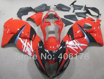 Горещи продажба, комплект за Suzuki GSXR1300 99-07 Hayabusa 1999-2007 червен и черен мотоциклет, автомобил обтекател (шприцоване)