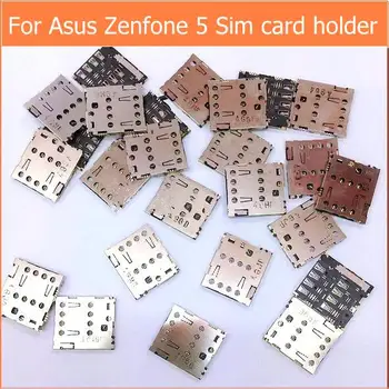5шт оригинален държач за четене Сим-карти на контактор за Asus zenfone 5 a500cg a500kl t00j a501cg подмяна на слота тава модул