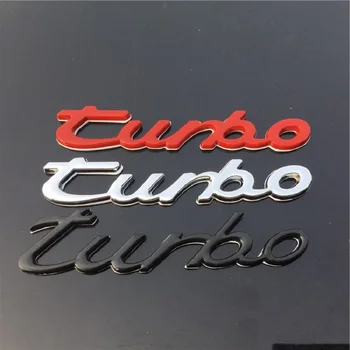 3D метал турбо емблемата на колата си стил автомобили стикер тяло на задната част на капака на багажника икона за Ford Focus 2 3 ST RS Fiesta, Mondeo Tuga Ecosport Fusion