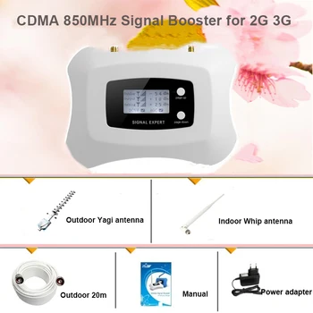 Нова мода 850 Mhz GSM 2 g 3g мобилен телефон с усилвател на сигнала + антена яги с LCD дисплей дома/офиса/на мазето употреба