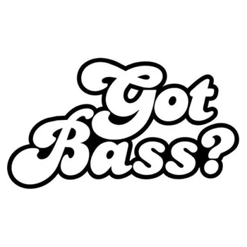 15.2*8.7 CM GOT BASS Funny Car Styling Decals Sticker Creative Car And Motorcylcle Accessories Black/Silver C9-0228