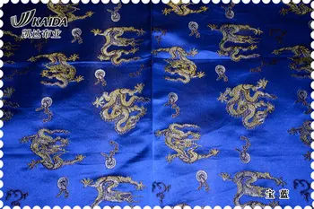 копринени брокати, жакард черница коприна бродирана рокля пухени tangzhuang тъкан плат Yunlong 2 цвята