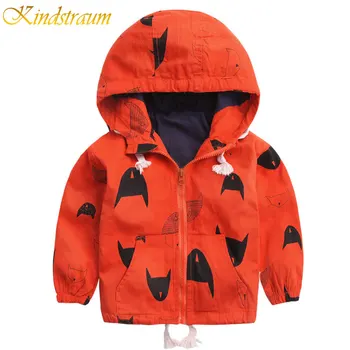 Kindstraum 2017 New 18M-8Y Kids Coats Fashion Children Bomber Hooded Jacket пролет и есен ветровка връхни дрехи за момчета, MC396