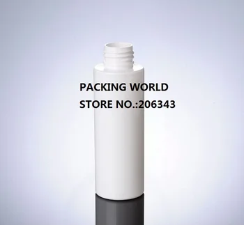 Бяла бутилка домашен любимец 100ml пластмасова бутилка с винт / флип капак за козметични опаковки тонер / вода / лосион / емулсия / тоалетна / лосион