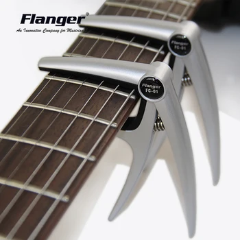 Flanger Guitar Capo за 6 струнна акустична електрически китари алуминиева сплав тежкотоварни пружина безплатна доставка