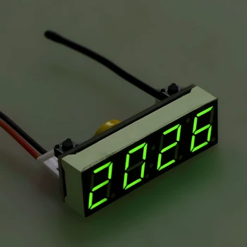 KTJ Car 3 in 1 LED САМ Digital Clock, Температура Voltage Module Electronic DC 5~30V